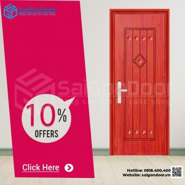 Giá cửa thép vân gỗ SaiGonDoor 2022